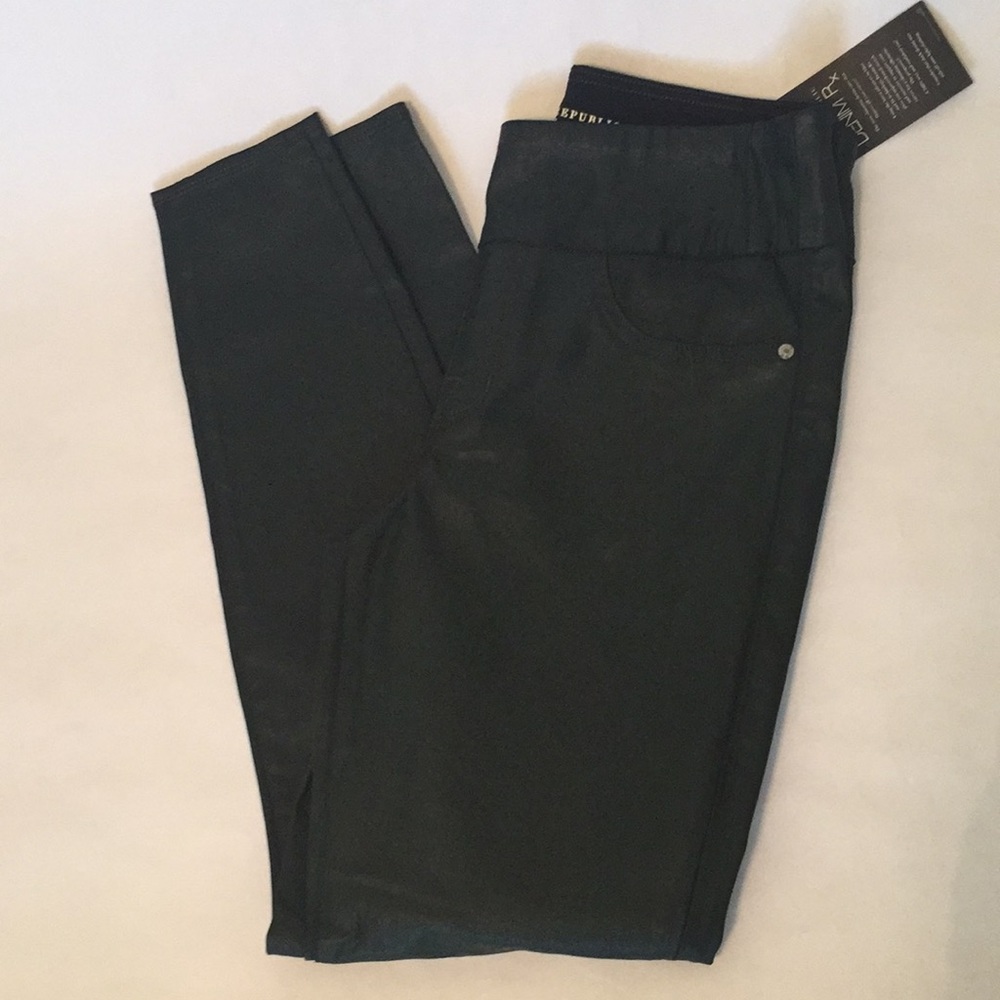Rock & Republic dark teal green pullon legging